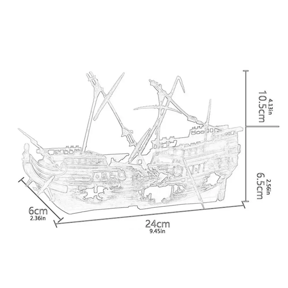 Американский морской конек пневматический аквариум орнамент аквариумный Ландшафтный пакет аэробная игрушка глубокое море тусклые кораблекрушение