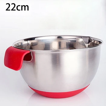 

Stainless Steel Mixing Bowl Dishwasher Safe Food Storage Bowls Kitchen Baking Rice Noodles Meat Vegetables drinks food storage