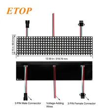 Полноцветный DC5V WS2812B экран панели 8*8,16*16,8*32 пикселей 256 пикселей цифровой гибкий светодиодный программируемый индивидуально адресуемый