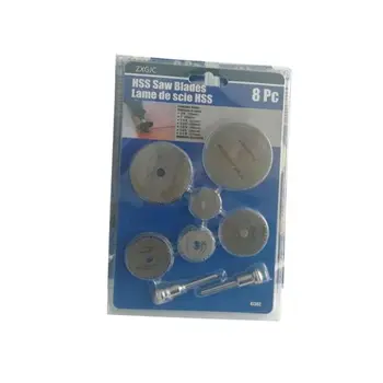 

8pcs/set High Speed Steel Circular Saw Blades Mandrel Cutting Discs Electric Grinding Rotary Tool Accessories