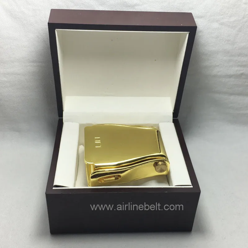 Gold airplane seat belt buckle Excellent production Advanced texture perfect gift present for aviation lover Worth collecting