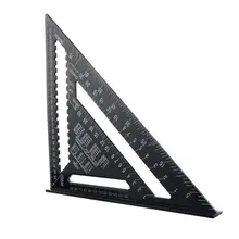 12 дюймов треугольная угловая линейка транспортир деревообрабатывающий измерительный инструмент быстрое чтение квадратного макета измерительные инструменты