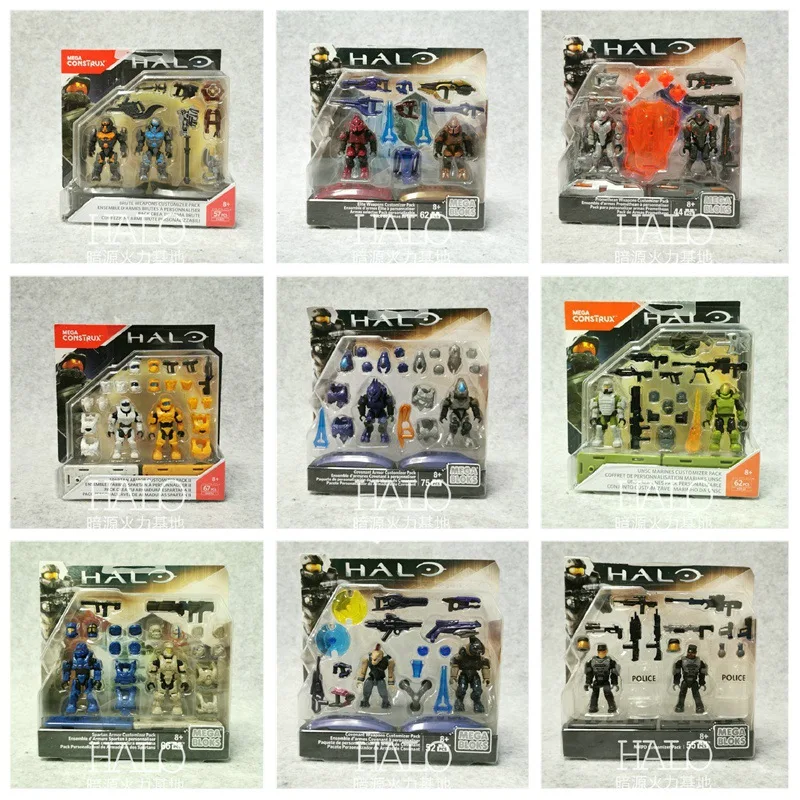 MEGA BLOKS MGM Jiabao HALO Halo Spartan Marine Elite Spitfire Оружие Двойной солдат детские игрушки
