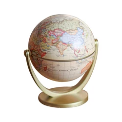 Globe Vintage en édition anglaise, carte du monde, Globe de la terre, avec Base de décoration, papeterie, bureau, maison, décoration rétro 