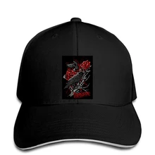 Ворон Роза Подлинная Darkside фантазия Татуировки Мужская мода бейсбольная Кепка snapback шляпа остроконечная