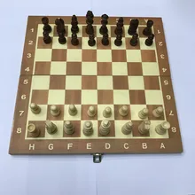 Вечерние игрушки для детей, деревянные шахматы, настольные игры, портативные доски, Популярная игрушка