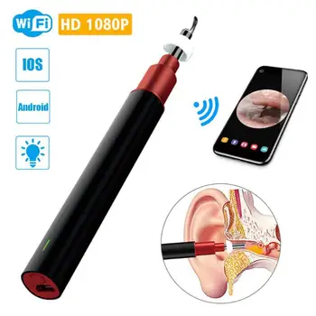 

Ear Cleaning Endoscope WiFi Ear Otoscope 1080P HD 3.9mm Wireless Digital Endoscope Ear Cleaning Endoscope Visual Otoscope