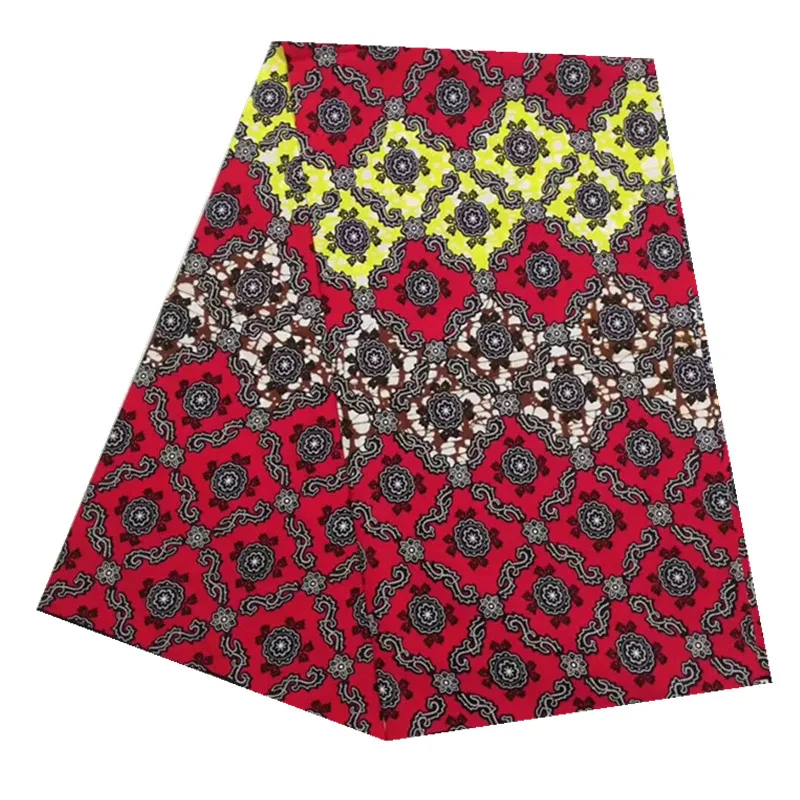Original Real Wax African Fabric Wax Print Ankara Tissue Wax Fabric for Wedding Dress 100% Cotton African Fabric 6yards N830-9