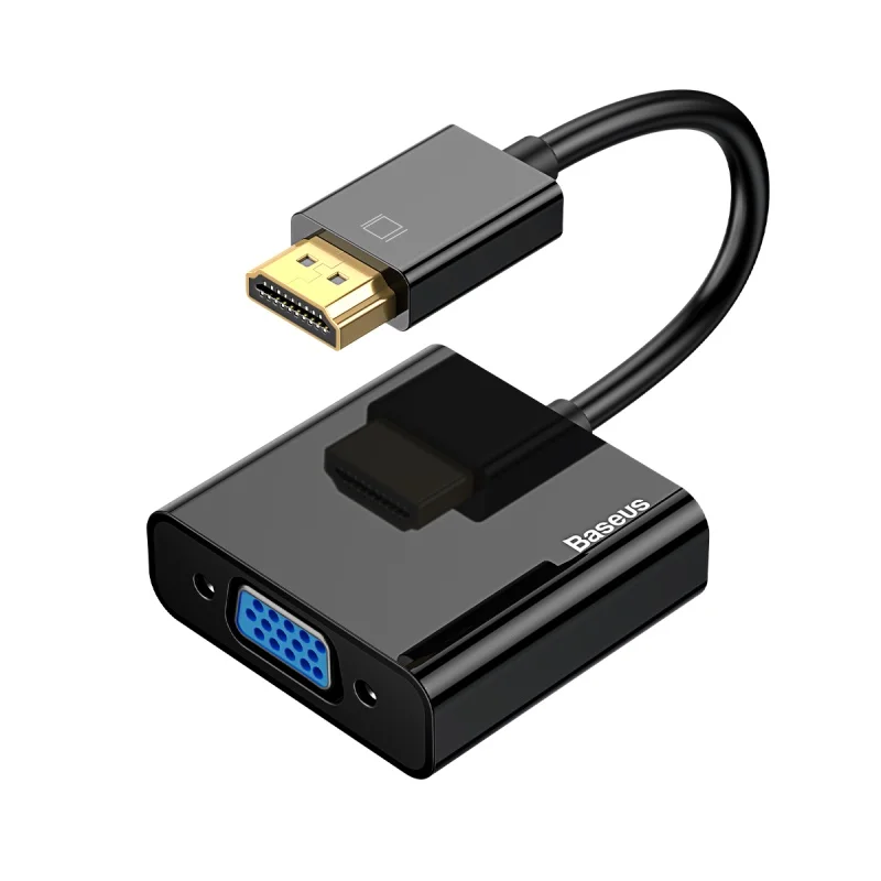 Baseus HDMI to VGA Adapter 1080P HDMI Male to VGA Female splitter for PC monitor Laptop HDTV vga HDMI Adapter - Цвет: VGA