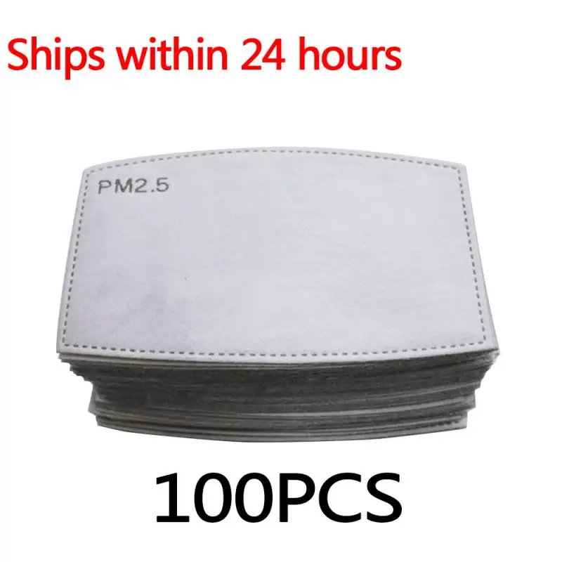 

PM2.5 Filter paper Anti bacteria proof mouth Mask Replacement Anti Dust Anti pollution Face Mouth Mask Filter Paper