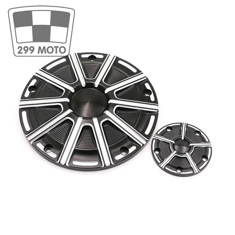 

1 Set of Aluminum Timing Protective Cases forHarley Dyna Road King Fatboy