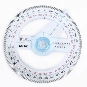 

Plastic Round Ruler Patchwork Ruler 360 Degree Pointer Protractor Ruler Angle Finder Swing Arm For School Office Sewing Supplies