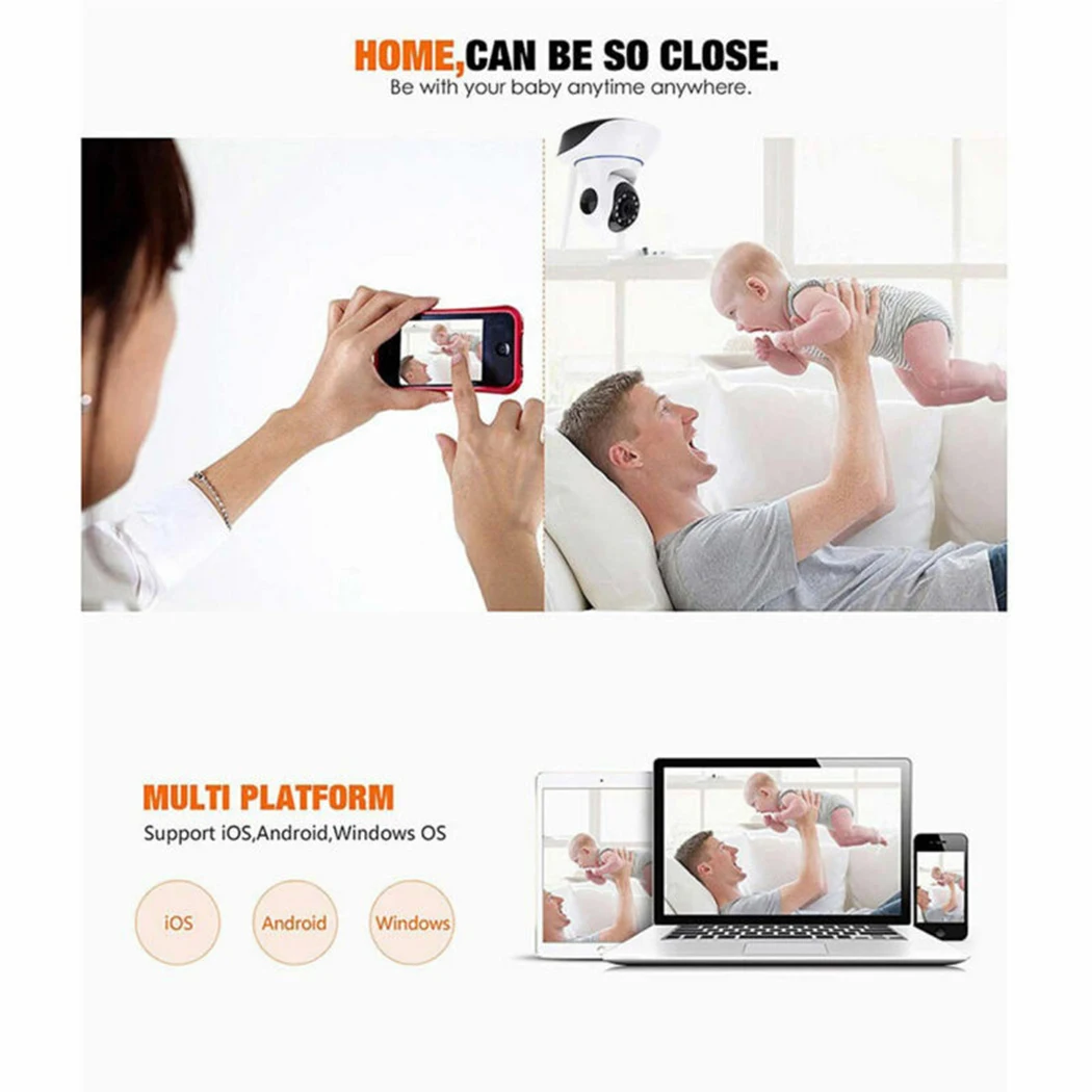Камера безопасности 720P Беспроводная ip-камера wifi HD 25