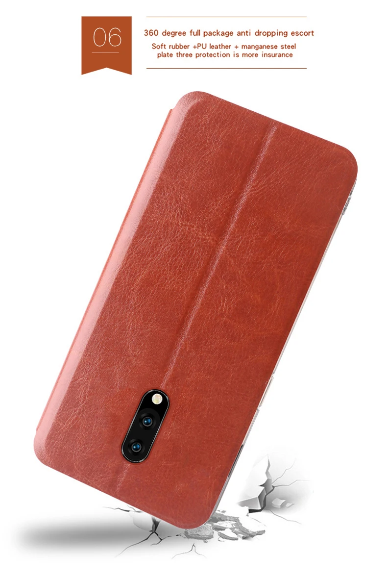 Mofi чехол-книжка для OnePlus 7, роскошный чехол-книжка с подставкой для OnePlus 7 T, кожаный чехол