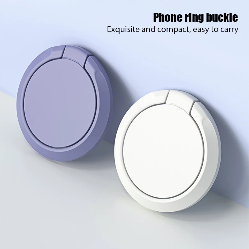 mobile phone stand for desk Ultra-Thin Round Phone Finger Ring Holder For iPhone Samsung Magnetic Car Holder Colorful Smartphone Bracket Phone Desk Stand iphone stand