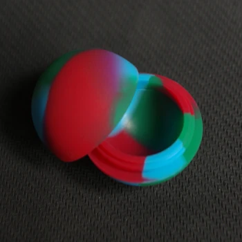 

50pcs Silicone Container Box Wax Dry Herb Nonstick Spherical Jars Dab Silicone Herb Oil Wax Vaporizer Silicone Jar