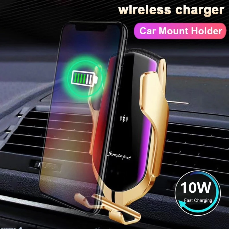 Беспроводное зарядное устройство Qi для iPhone 11 Samsung Note 10 + 9 8 S10 S9 S8 Plus Вт индукционный