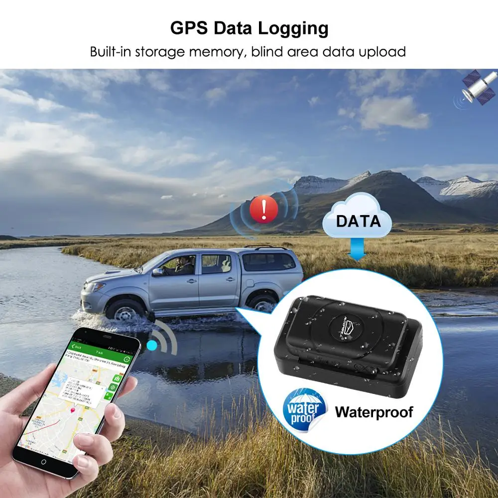 Автомобильный GPS трекер TK202 TK905 GSM водонепроницаемый магнитный сигнал SOS 90 дней в