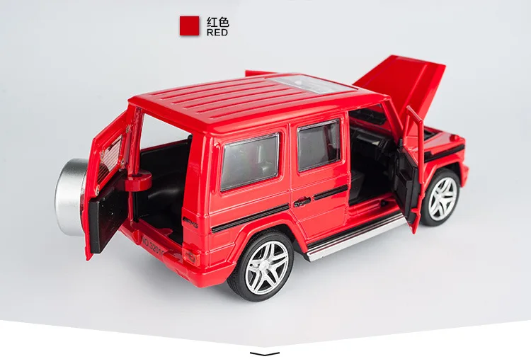 1:32, SUV, звуковой светильник, легкосплавный автомобиль, модель автомобиля, игрушечный автомобиль для Benz G65, SUV, AMG, игрушки для мальчиков, детский подарок