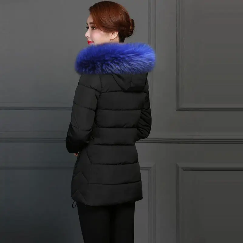 Новинка, женский пуховик с капюшоном на весну, осень, зиму, плюс размер, 5XL, зимнее пальто для женщин, съемная шапка, зимняя куртка, теплые парки - Цвет: black 2