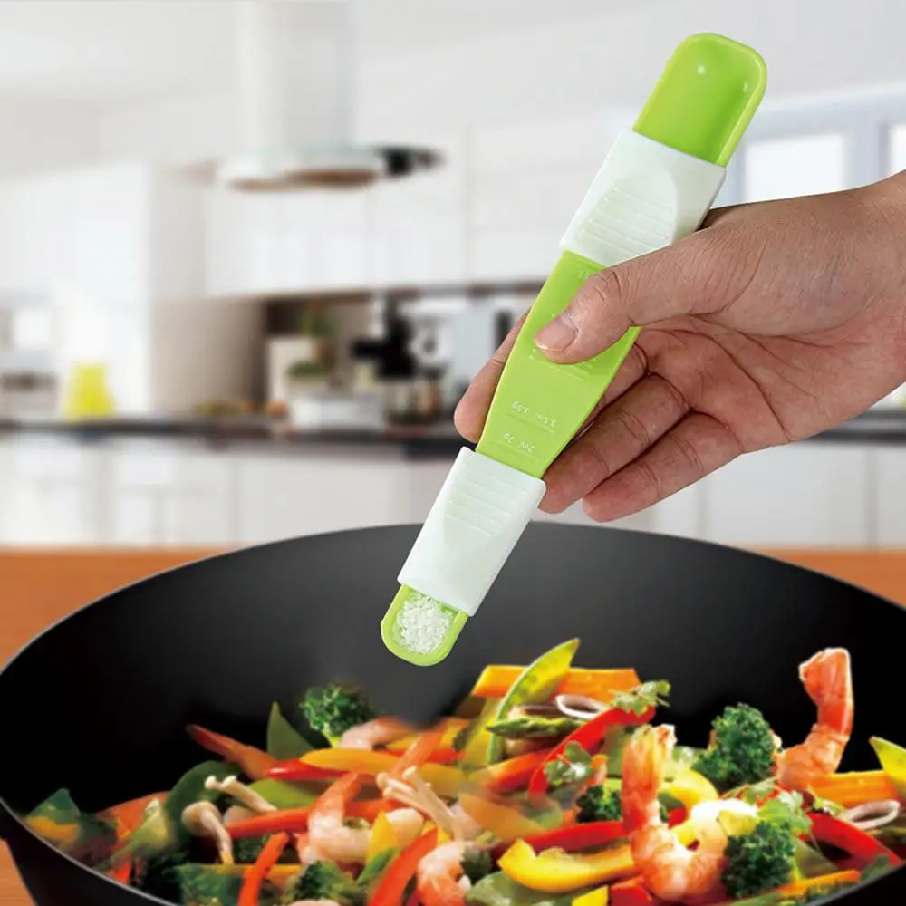 1PC Measure Cup Plastic Adjustable Measuring Spoons Metering Spoon Baking Tool Kitchen Accessories