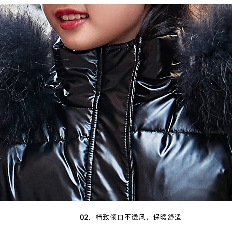 Winter Children's duck down Outerwear Coats baby girls boys warm Down jackets Children Warm Snowsuit Baby Fur Coat