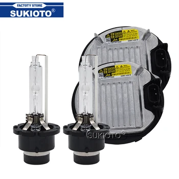 

2020 SUKIOTO 35W 55W D4S D4R Xenon HID Headlight Ballast Kit Xenon D2S D2R 6000K Auto Headlamp Bulb For D2S D4S HID Ballast Kit