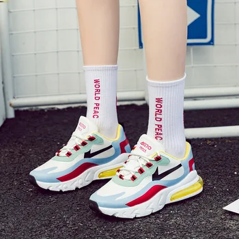 

Spring Trendy Women Sneakers Light Weight Running Shoes Color Stitching Women Casual Shoes Female Comfortable Platform Shoes