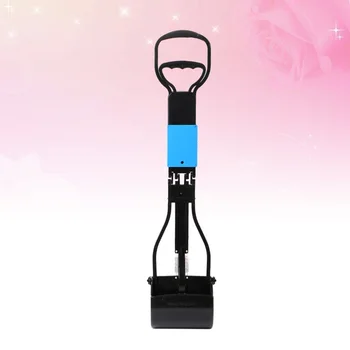 

1pc Poop Scooper Portable Plastic Long Handle Home Pickup Clip for Pet Cat