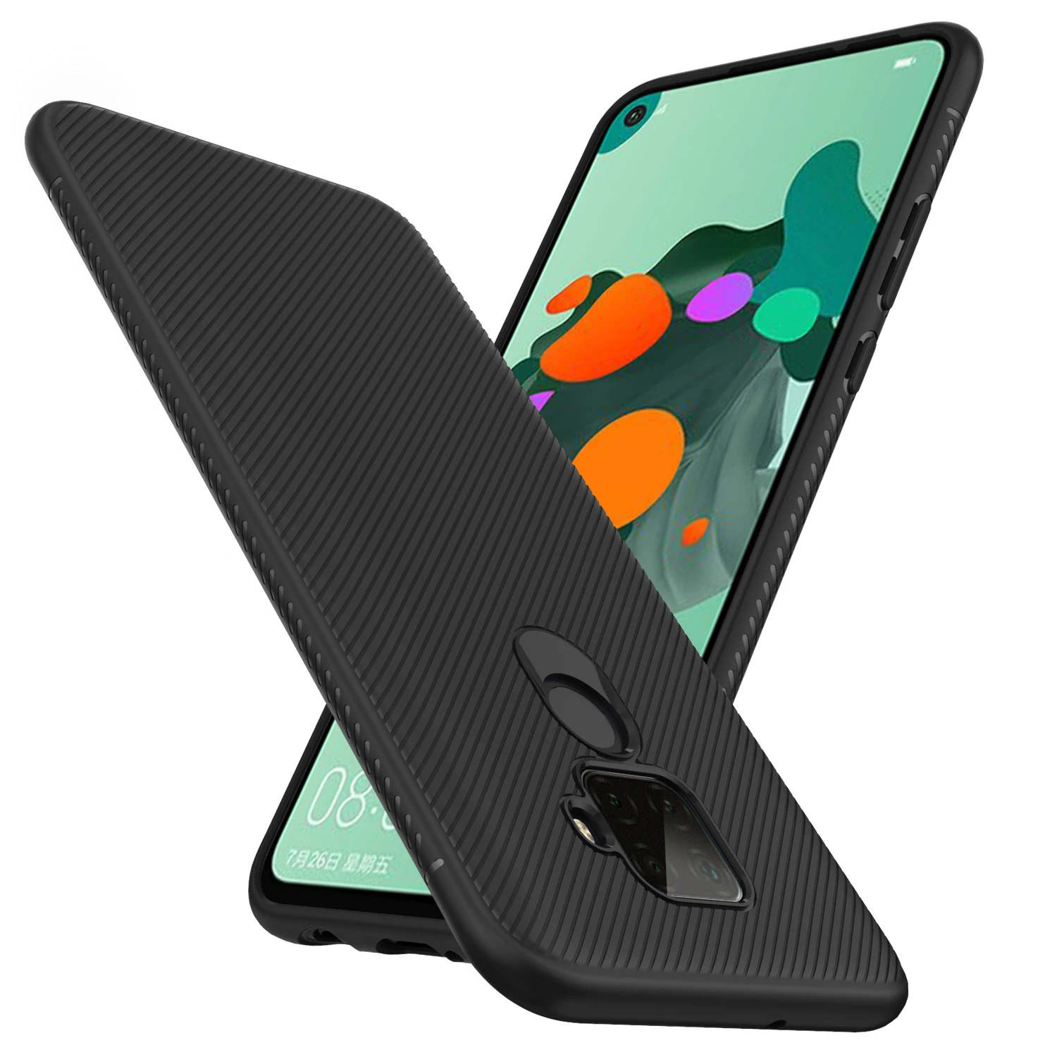 Роскошный твил текстурированный Мягкий ТПУ чехол для телефона HUAWEI P30Pro P30lite Psmart Z Mate30 Mate30pro Mate30lite чехол для телефона
