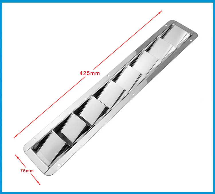 BSET MATEL 8 слотов из нержавеющей стали 304 лодка морской воздушный жалюзи решетка Вентиляция жалюзи вентилятор Гриль Крышка