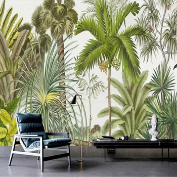 

Milofi custom photo wallpaper 3D European retro tropical rainforest living room bedroom wall decoration mural wallpaper