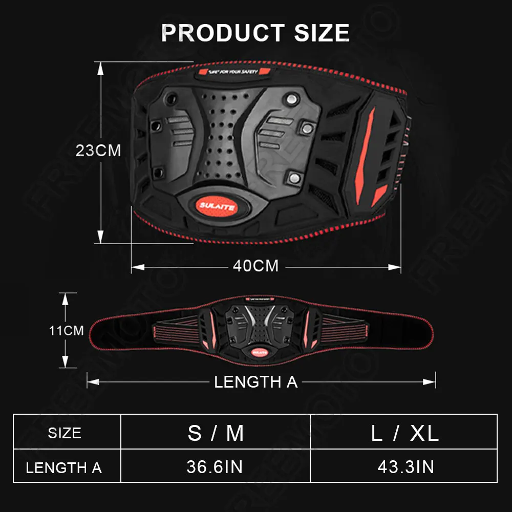 SULAITE Motorcycle for waist protection Tourist motorcycle Cross-country motorcycle Protective Kidney Belt Sports Gear