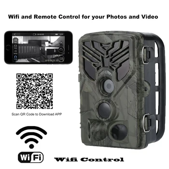 

Trail Camera Wifi APP Bluetooth Control Hunting Cameras Wifi830 Live Show Wild 20MP 1080P Night Vision Wildlife Photo Traps