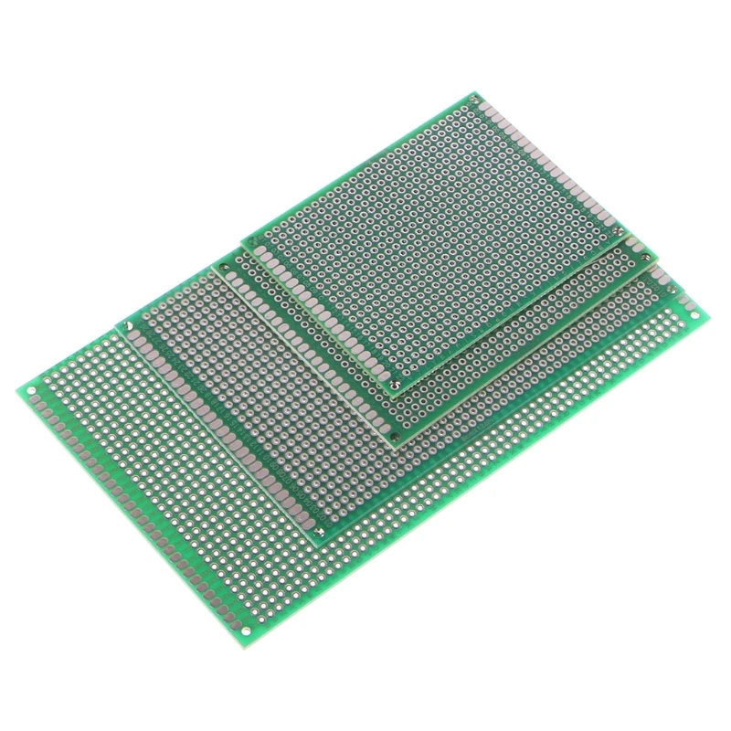 4 Pcs Double Side DIY Prototype PCB Universal Board Solder Coating 6x8 7x9 8x12 9x15cm