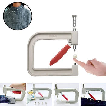 

1Set Manual Nailed Bead Machine DIY Hand Tools Clothing Manual Pearl Cap Bead Rivet Craft Repair Knitting Lace Hat Hair Tools