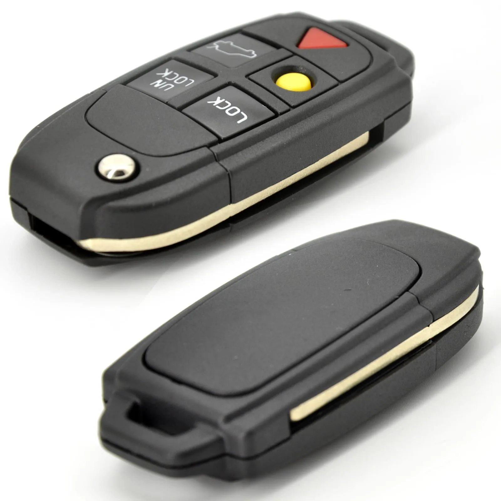 REPUESTO nuevo 5 botones remoto carcasa de llave abatible plegable caja Fob para Volvo XC70 XC90 V70 V50 S80 S60 S40 C30 C70 accesorios de coche