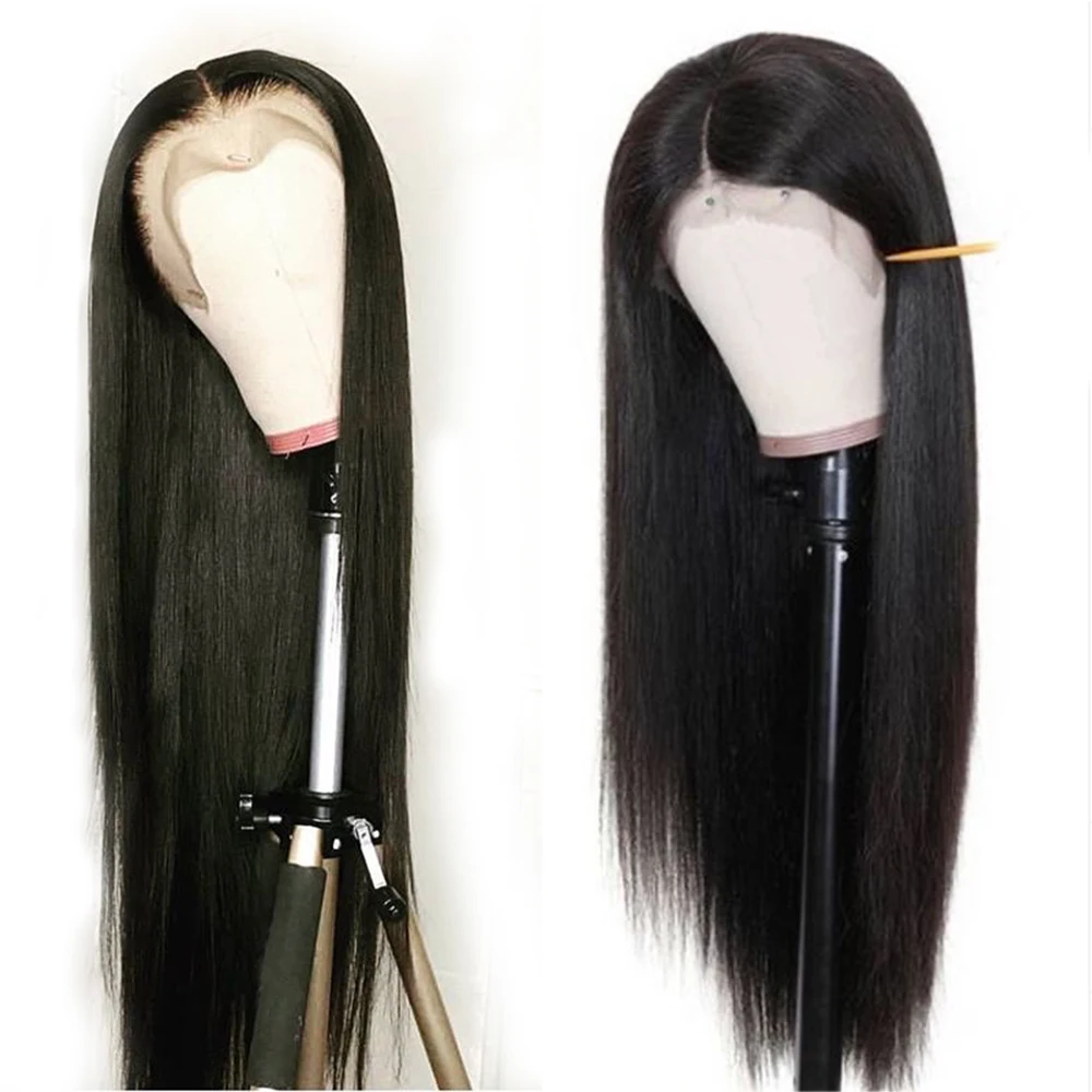 

Oxeely blonde synthetic lace front wig long straight glueless with baby hair heat resistant for women