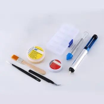 

TS100 65W Mini Electric Soldering Iron Kit Digital OLED Display Temperature Adjustable with Solder Stand Solder Wick Set