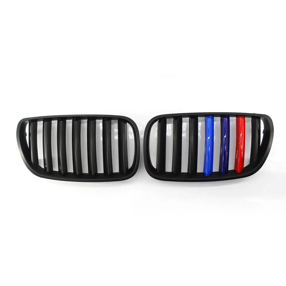 MagicKit пара для BMW E83 X3 LCI 2007-2010 гриль матовый черный M-color X3 E83 автомобильные передние, в виде почек бампер гоночные грили ABS