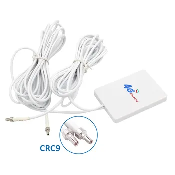 

3G 4G Router Antenna 2.4GHz LTE Antena 28dBi Panel antenne CRC9 SMA TS9 Connector with 3M&5M cable for Huawei Router USB Modems