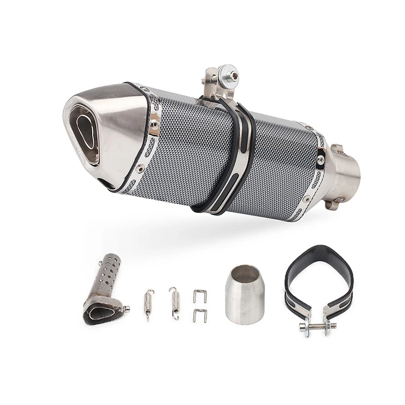 DB killer Akrapovic Мотоцикл выхлопная труба глушитель для мотоцикла Escape для 2008 Echapement Moto Vespa GTS 300 Er6F Honda Cb190R