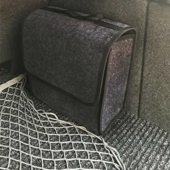 

Universal Car Trunk Storage Bag Folding Gray Holder Interior Case Accessories