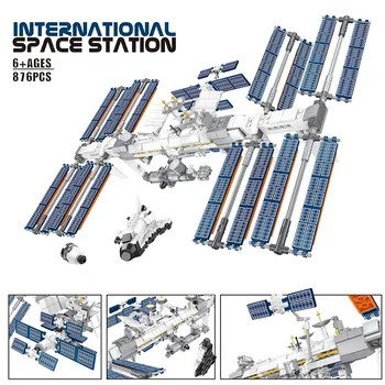 

2020 Ideasing Creator International Space Station Building Blocks Kit Bricks Classic Model Kids Cosmonaut Toy For Children Gift