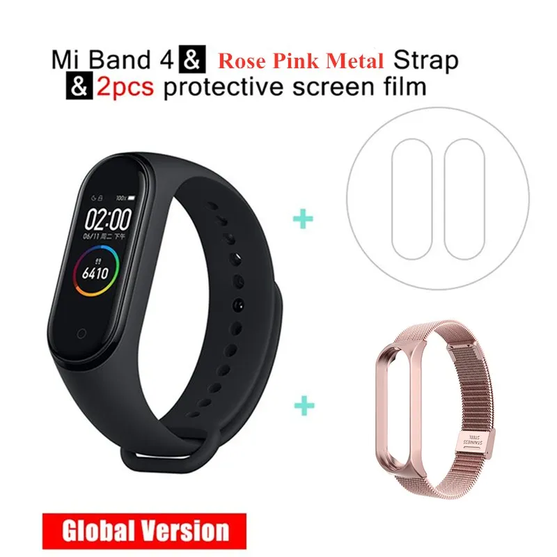 Xiao mi Band 4 Smart Band AMOLED сенсорный экран фитнес-трекер монотор сердечного ритма mi Band 4 глобальная версия шагомер - Цвет: 14