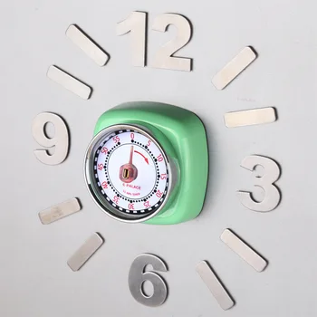 

Kitchen Timer, Chef Cooking Timer Clock With Load Alarm, Mechanical - Magnetic Backing, 60 Minute Countdown Reminder