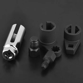

5Pcs 22mm Car Disassembly Tool Kit Oxygen Vacuum Sensor Remove Socket Set Thread Chasers Spark Plug Car Repair Tools