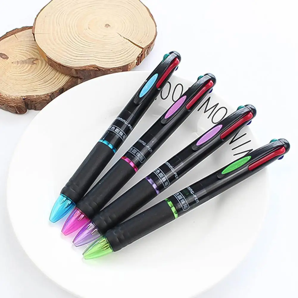 

20 Pack 0.7mm 4-in-1 Multicolor Ballpoint Pen, Retractable Ballpoint Pens for Office School Supplies Students Children Gift