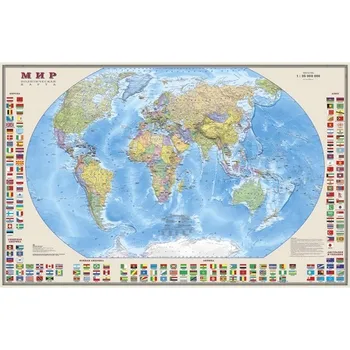 

Political map of the world with flags, art. K6