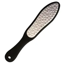 Premium Stainless Steel Double-Sided Foot File and Callus Remover (Black)